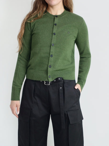 KENY YAK KNITTED SWEATER BOTTLE GREEN