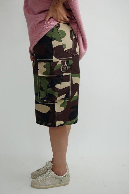 PLEASURE CLUB CAMO SHORTS CAMOUFLAGE