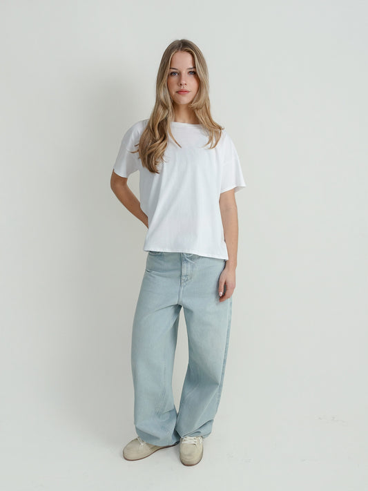 BASILUZZO LDS T-SHIRT WHITE