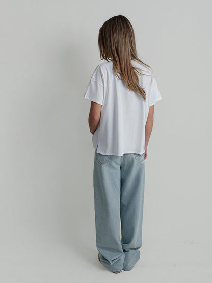 BASILUZZO LDS T-SHIRT WHITE