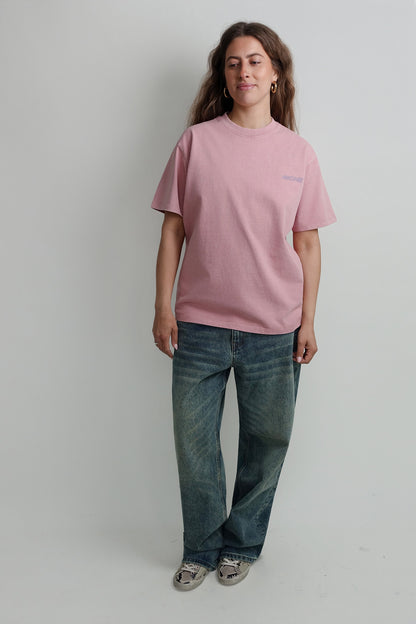 FADED A LOGO T-SHIRT WASHED ROSE