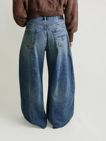 FOLDOVER JEAN DAWSON BLUE