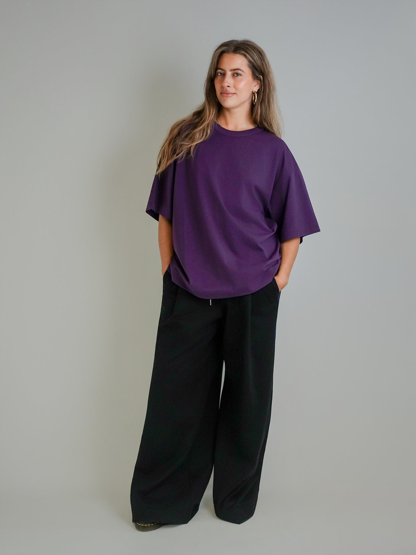 HEGELS T-SHIRT DARK PURPLE