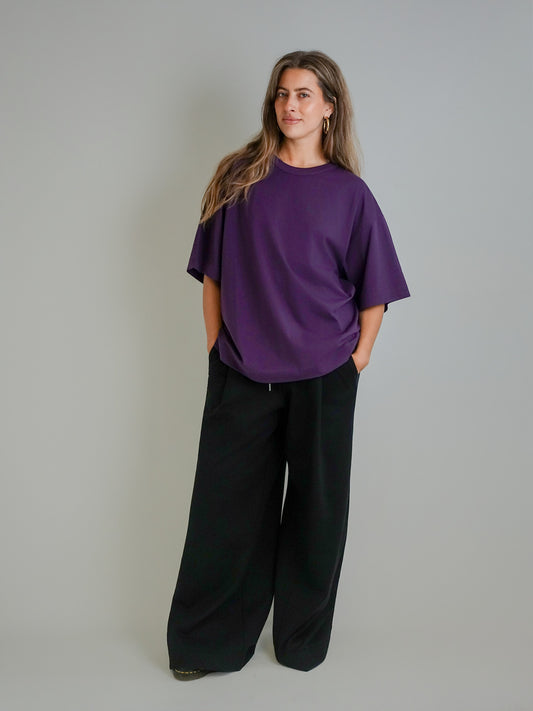 HEGELS T-SHIRT DARK PURPLE
