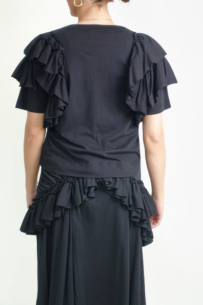 HUMEY 3606 W.K.SS.T-SHIRT BLACK
