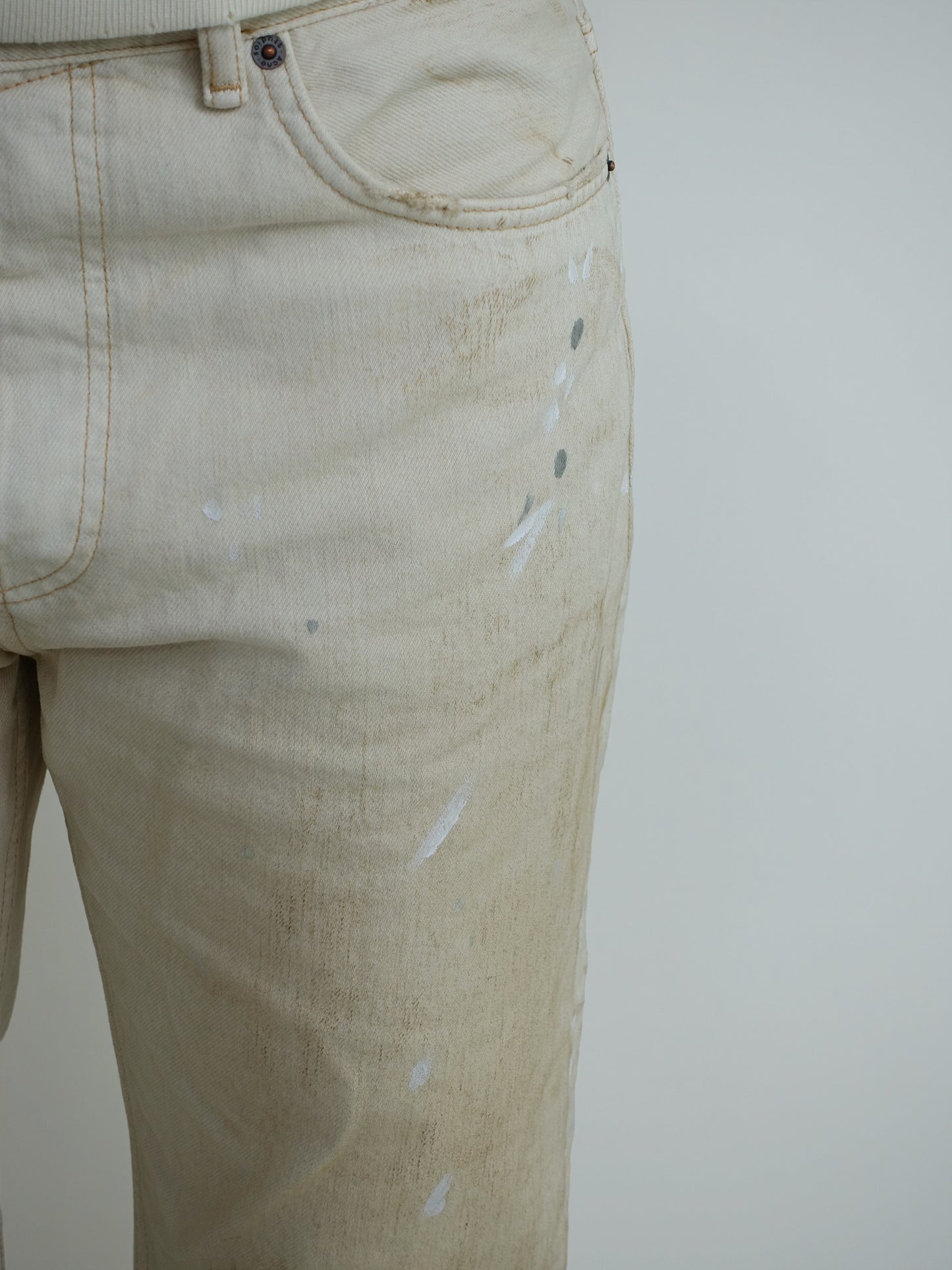 ACNE STUDIOS 2021F TRAFALGAR JEANS WHITE
