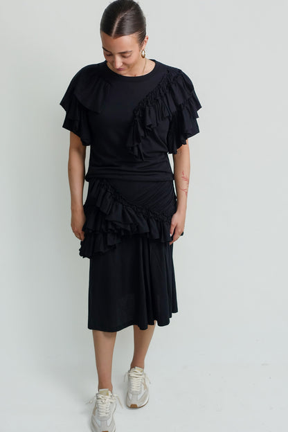 HUMEY 3606 W.K.SS.T-SHIRT BLACK