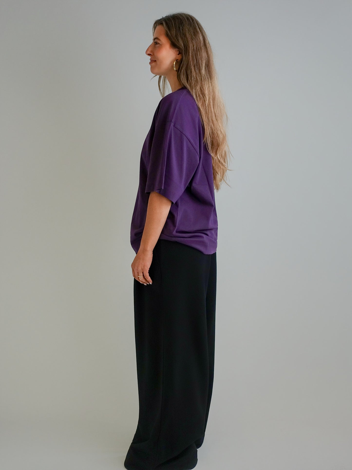 HEGELS T-SHIRT DARK PURPLE