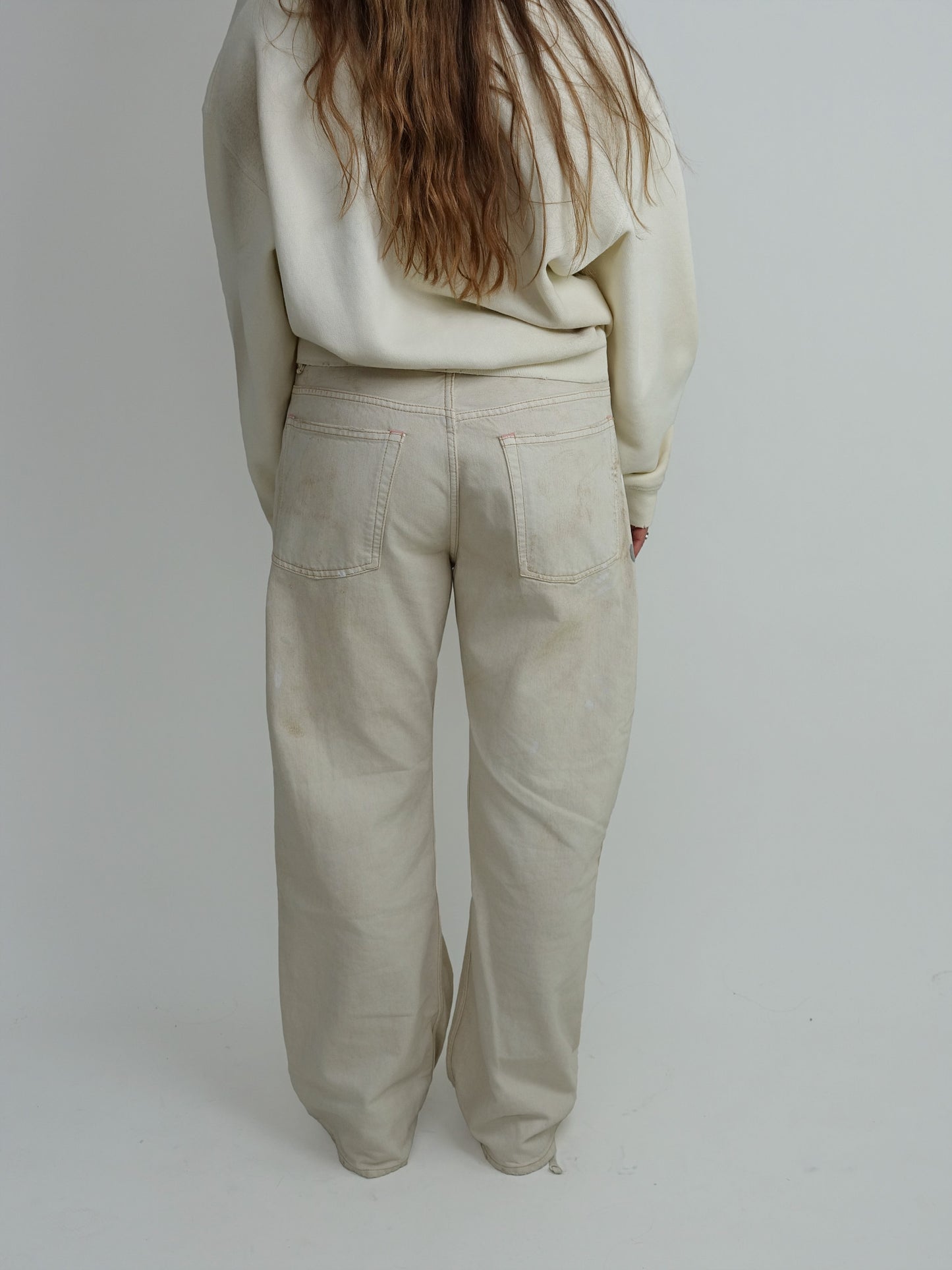ACNE STUDIOS 2021F TRAFALGAR JEANS WHITE