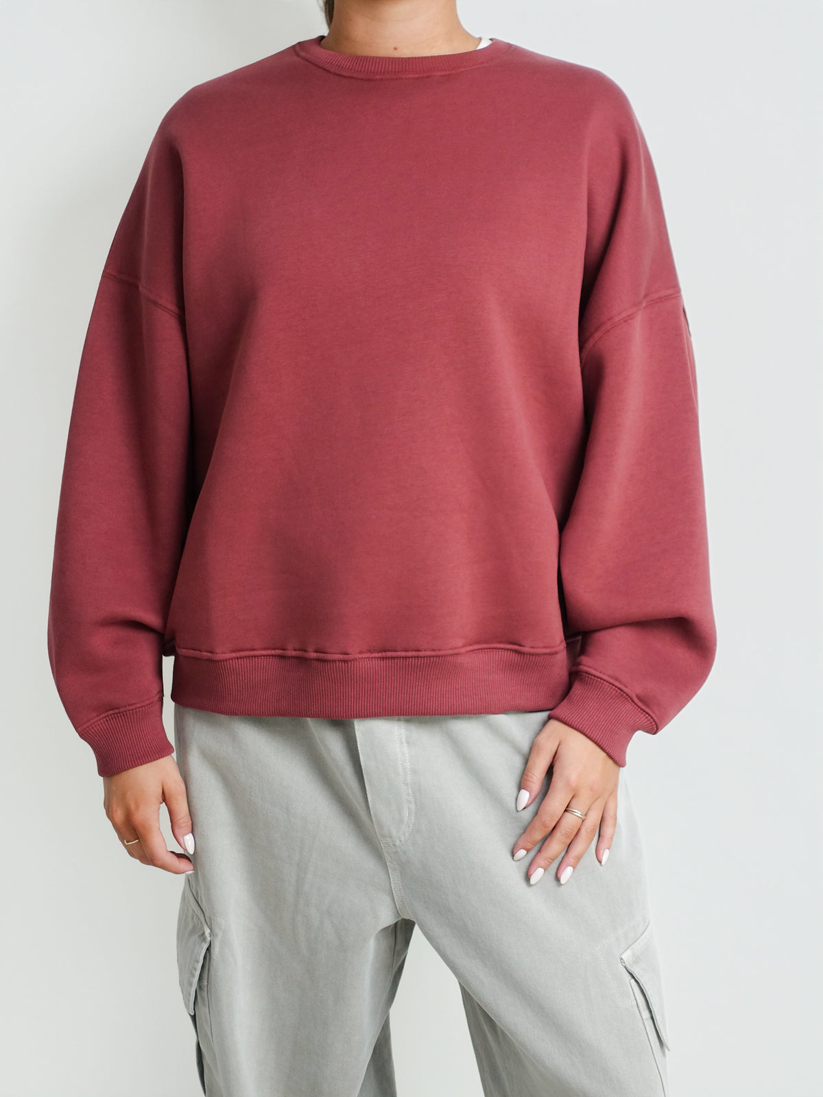 CREW SWEATER COFFEE BEAN