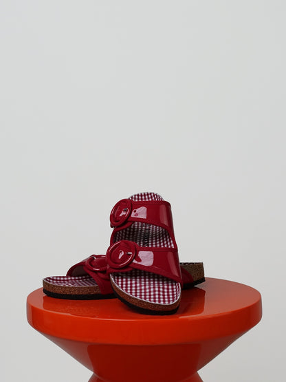 ARIZONA ROUND BUCKLE NL PATENT FLAME RED