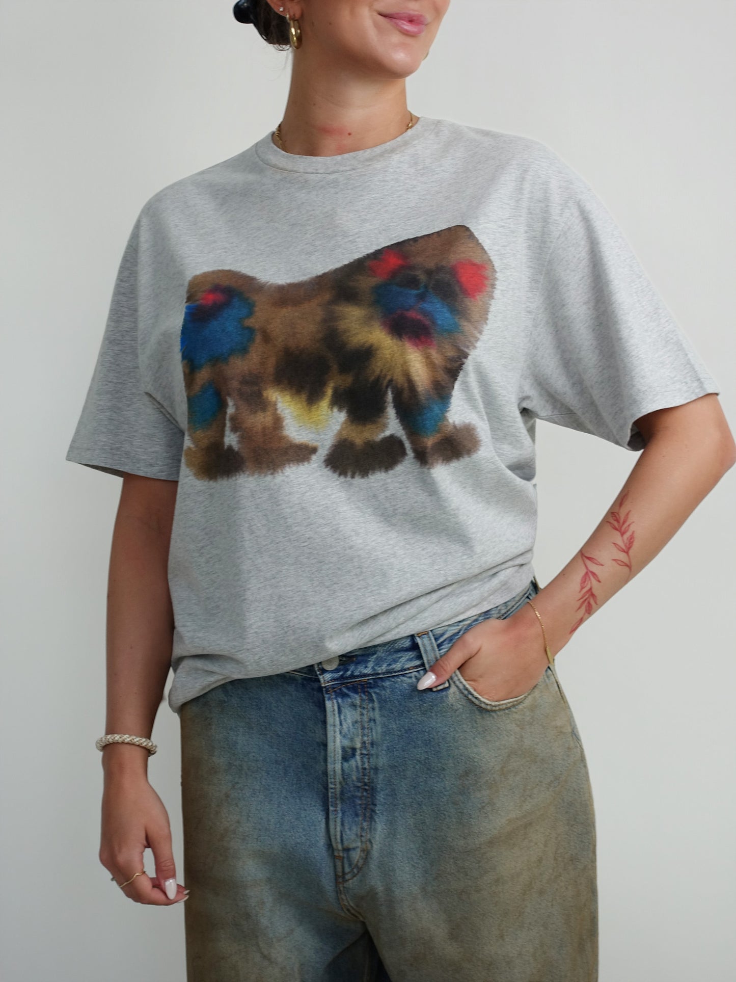 MANDRILL ADULT T-SHIRT PRINT