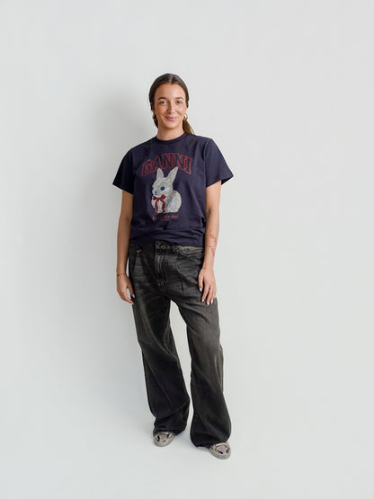 BASIC COTTON JERSEY T-SHIRT PHANTOM