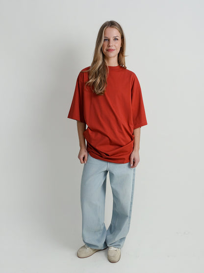 AYAZ LDS T-SHIRT DRESS RED