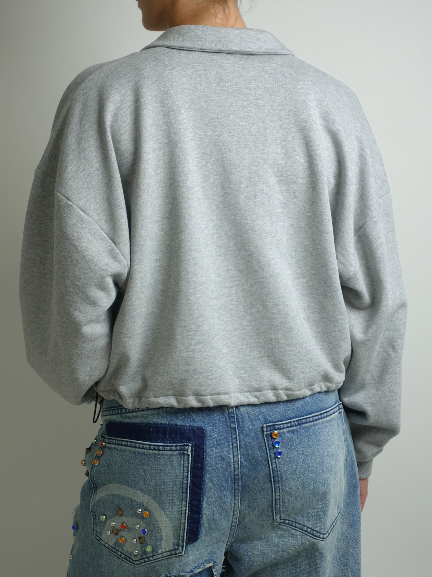 MELLIE LS CROP GREY