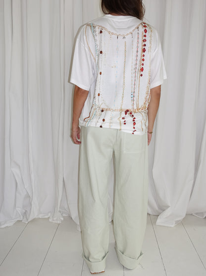 T-SHIRT PEARLS PRINT