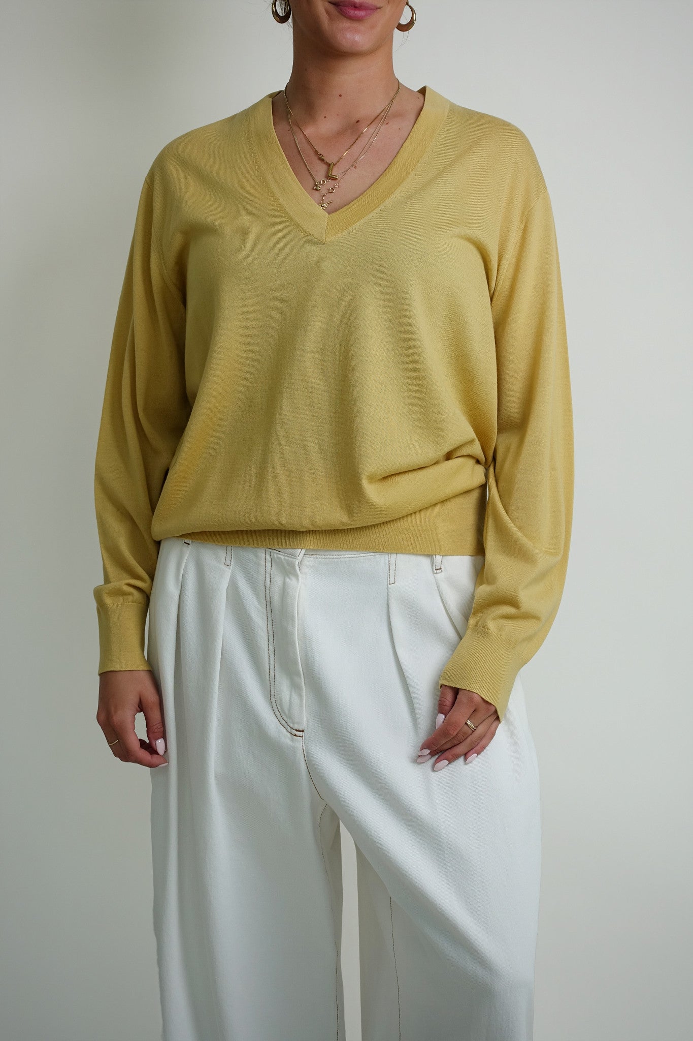 TUNA WKSWEATER PALE YELLOW