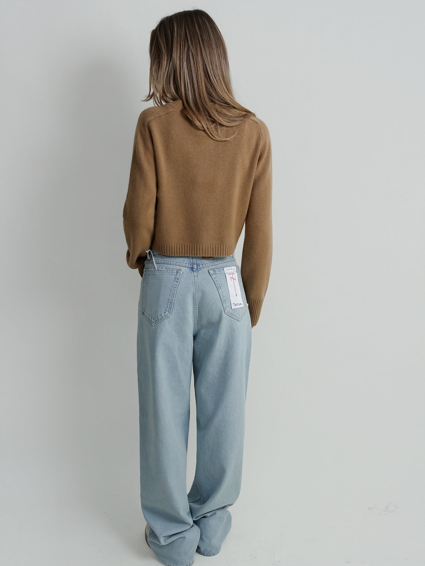 ZEPHIR LDS CROPPED CARDIGAN CAMEL