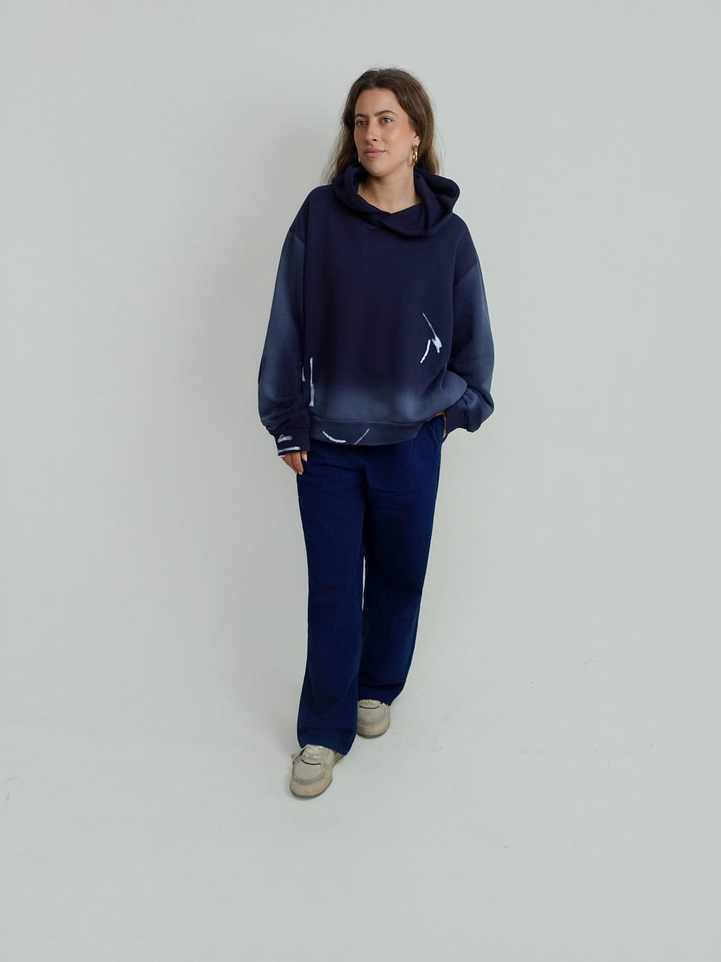 FRANZISKA MARKER BOW SWEATER NAVY BLUE