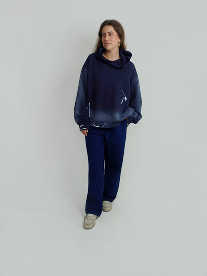 FRANZISKA MARKER BOW SWEATER NAVY BLUE