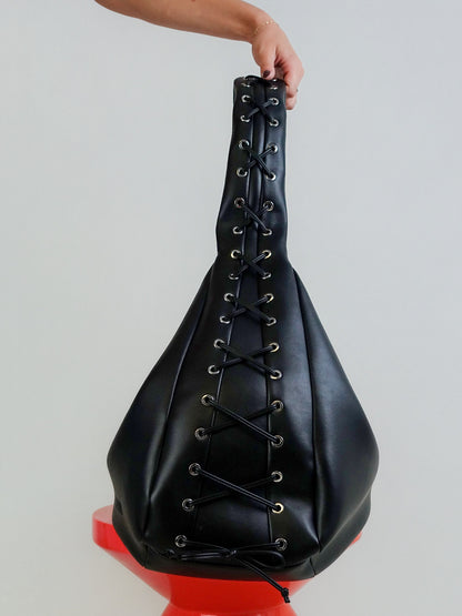 GANNI BOU BAG HOBO XXL BLACK