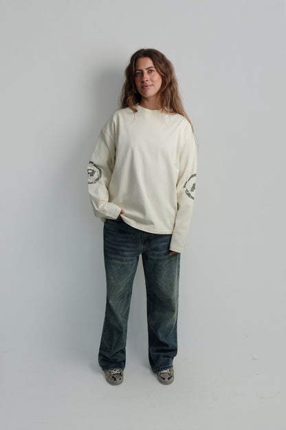 BROKEN PIECES LONGSLEEVE CREME