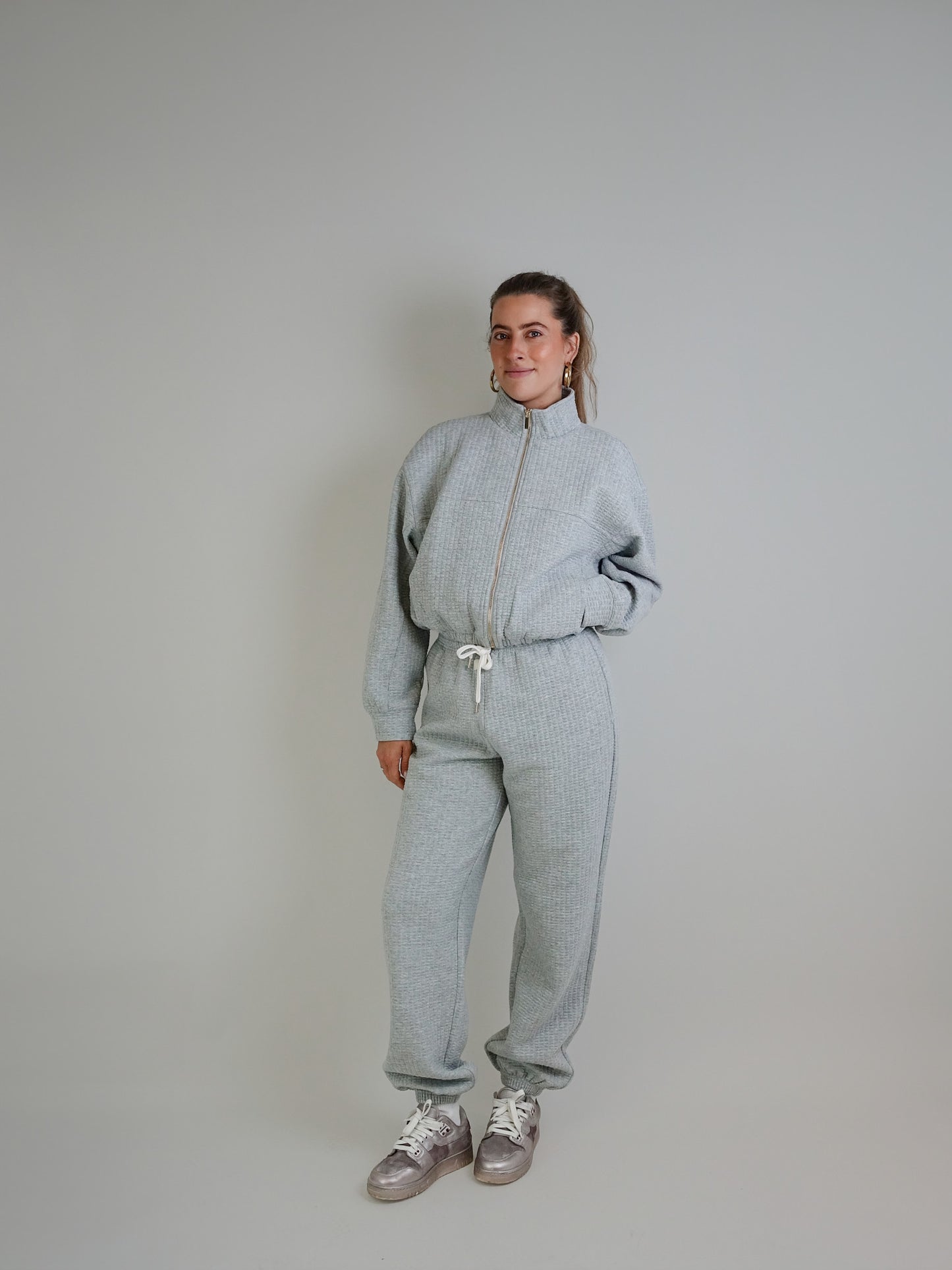 LENA CARDIGAN GREY MELANGE