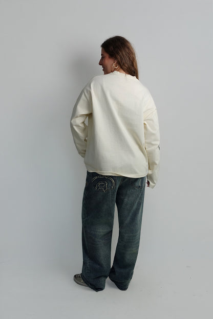 BROKEN PIECES LONGSLEEVE CREME