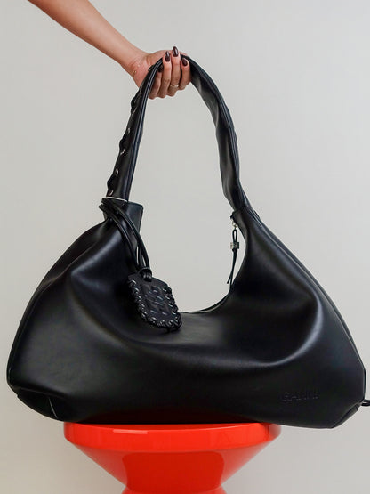 GANNI BOU BAG HOBO XXL BLACK