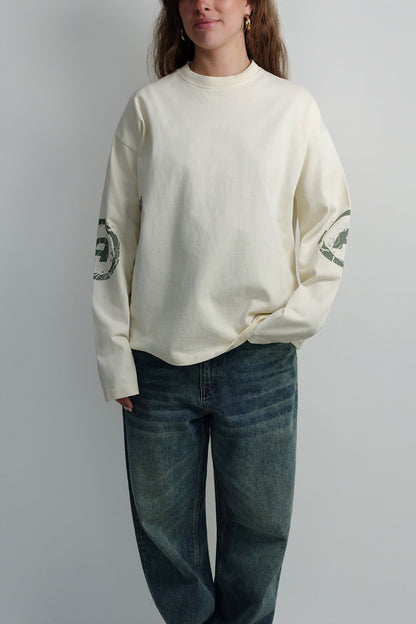 BROKEN PIECES LONGSLEEVE CREME