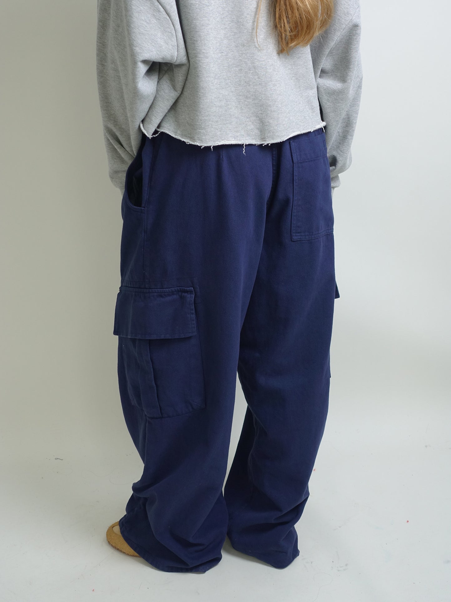 ROMEO BAGGY PANTS TWILL NAVY BLUE