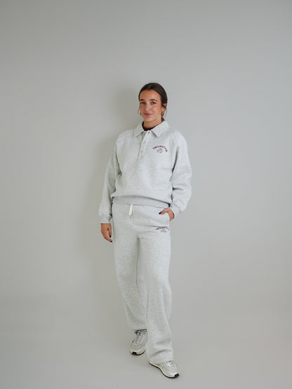POLO SWEATER GREY MELANGE