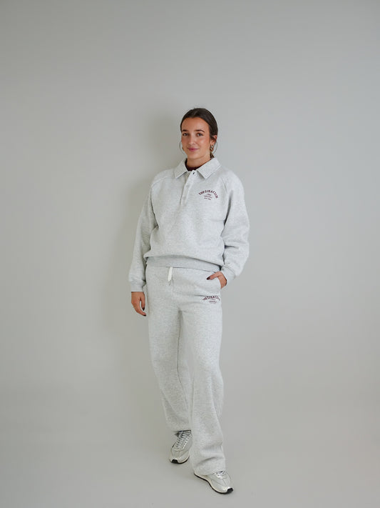 POLO SWEATER GREY MELANGE