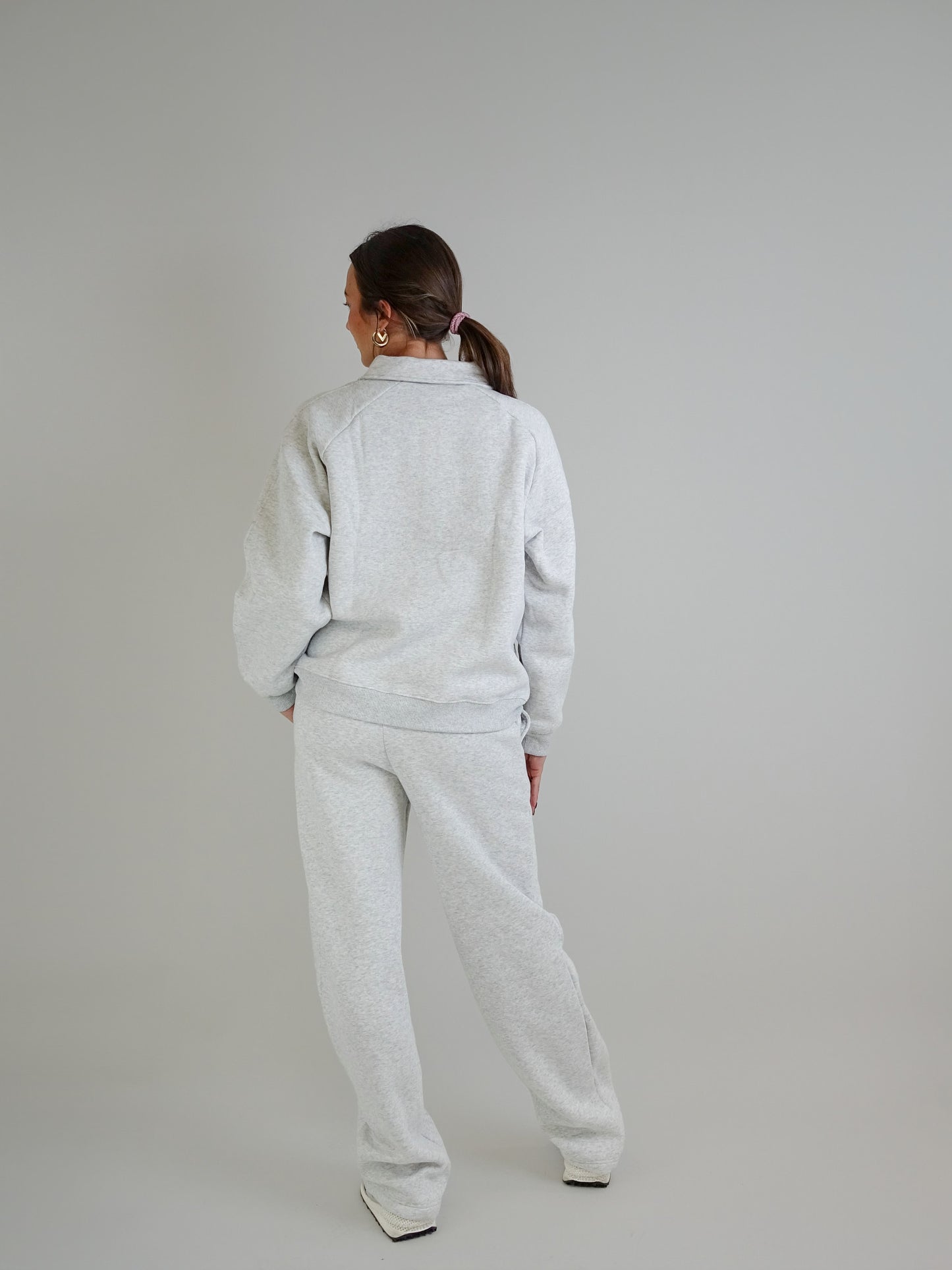 POLO SWEATER GREY MELANGE