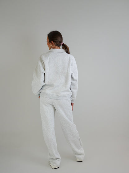 POLO SWEATER GREY MELANGE