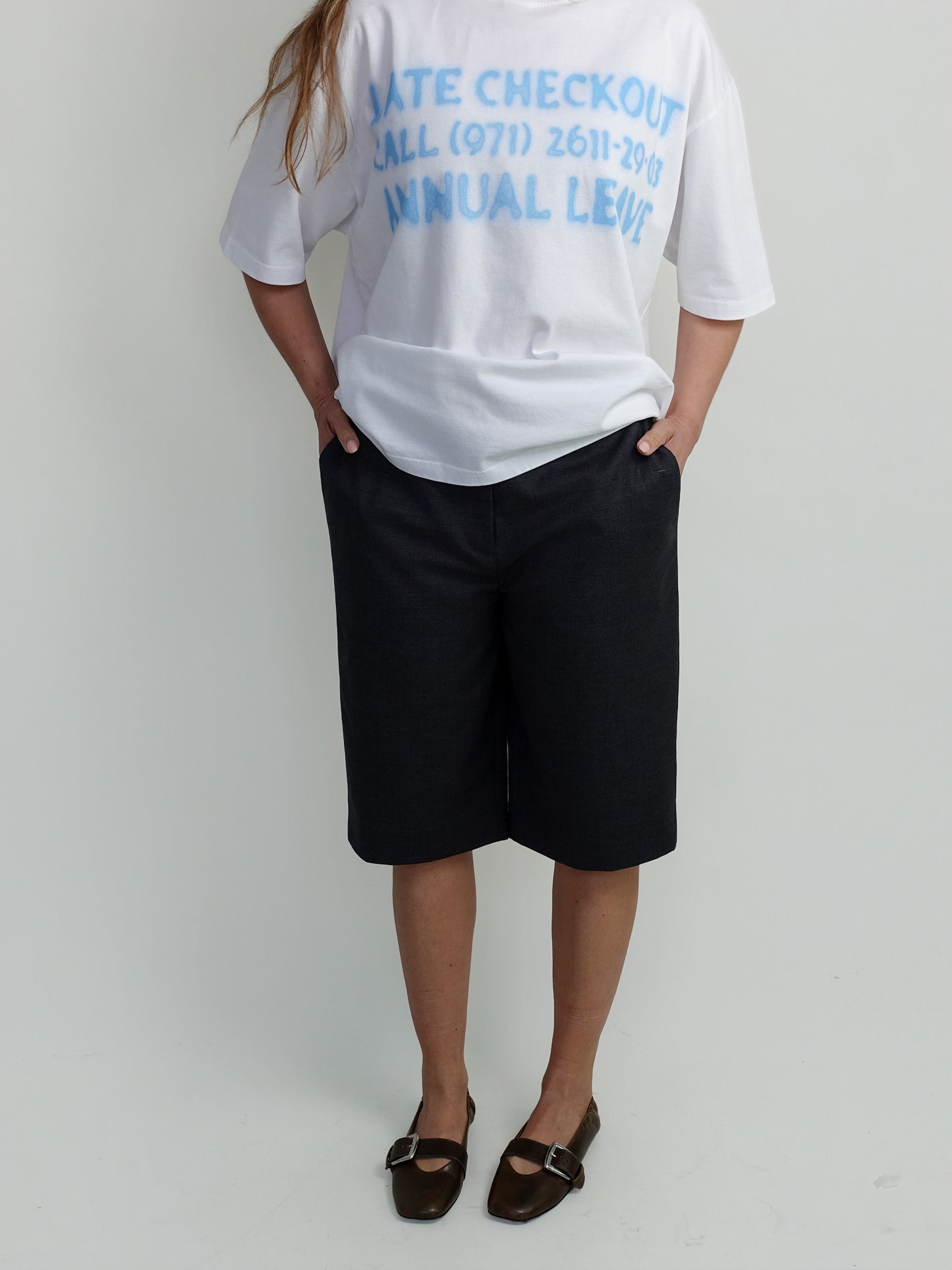 PEB SHORT PEGGED PANT BLACK