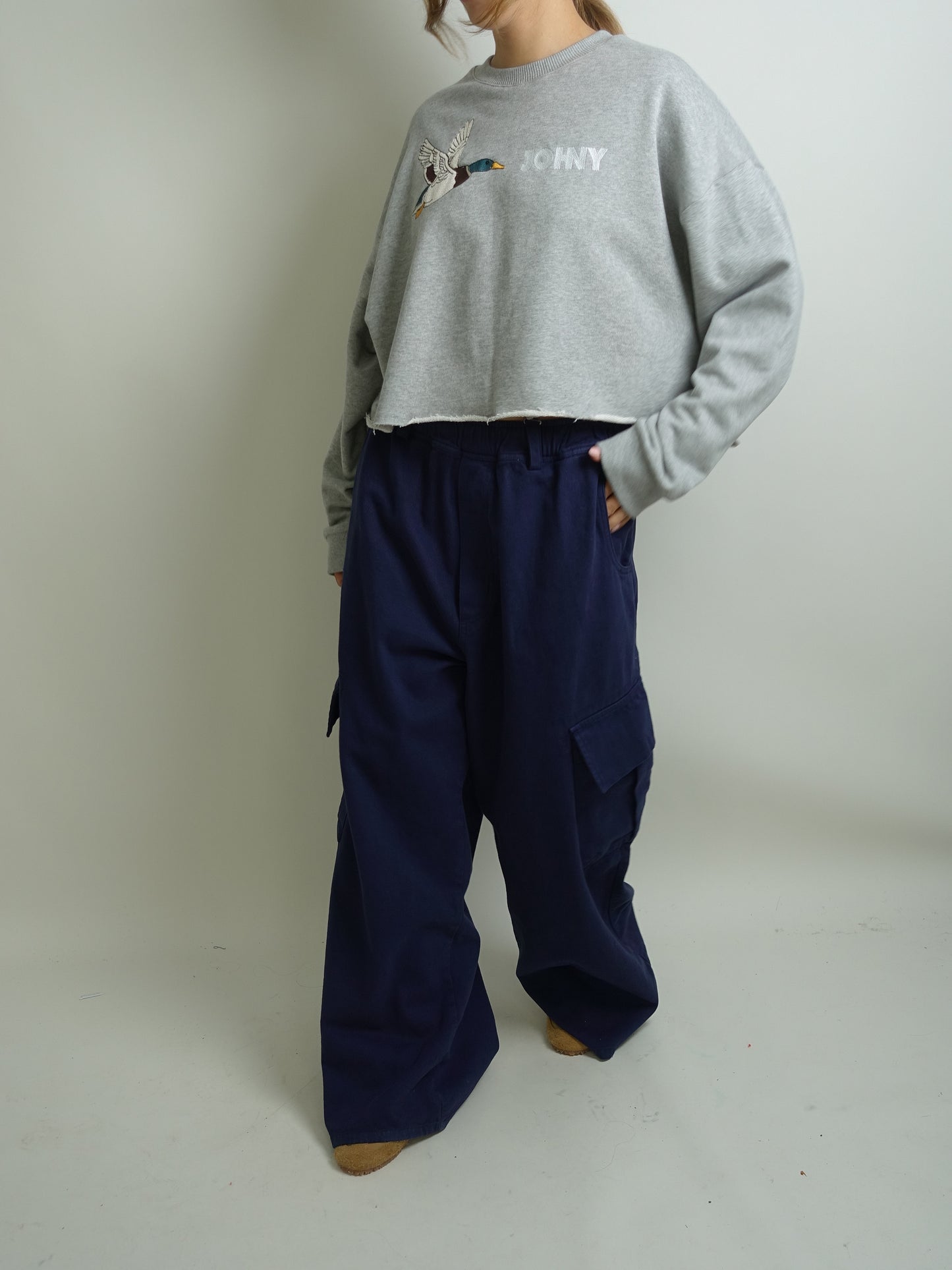 ROMEO BAGGY PANTS TWILL NAVY BLUE