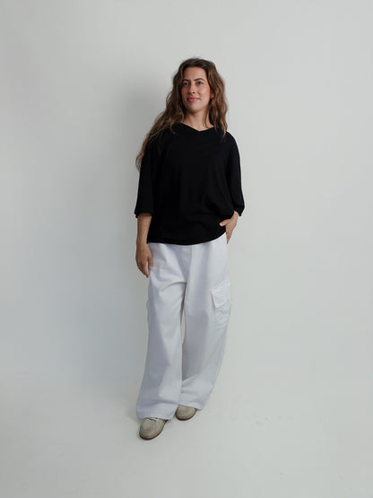 ROMEO BAGGY PANTS LIGHTWEIGHT WHITE