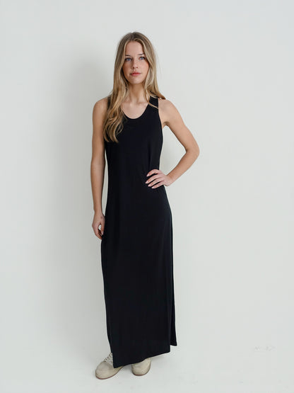 MYRON LDS A-LINE TANK DRESS BLACK