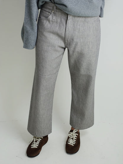 X BF JEAN LIGHT GREY STRIPE
