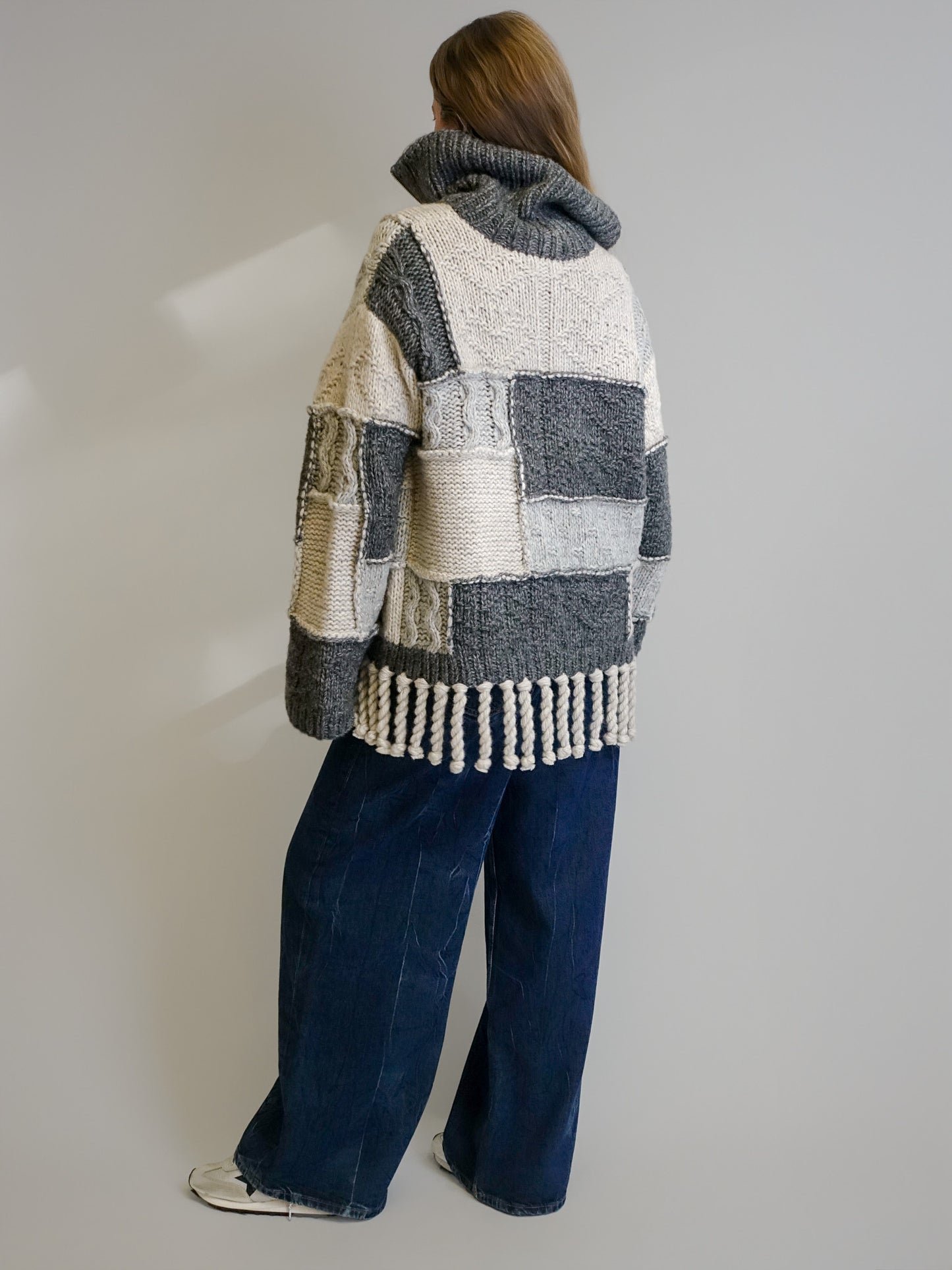 WOOL COTTON BUBBLE SWEATER MULTICOLOUR