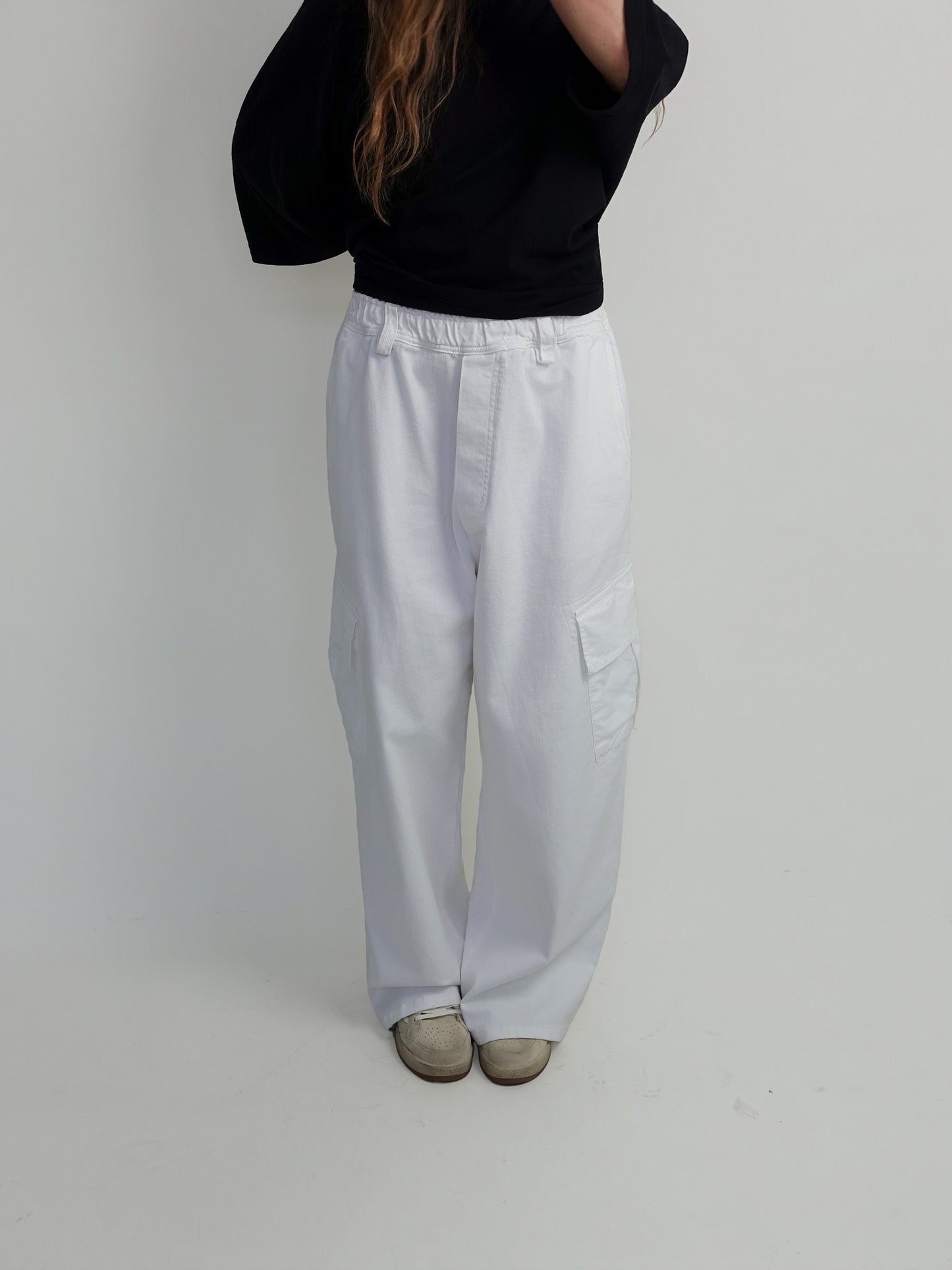 ROMEO BAGGY PANTS LIGHTWEIGHT WHITE