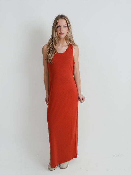 MYRON LDS A-LINE TANK DRESS RED