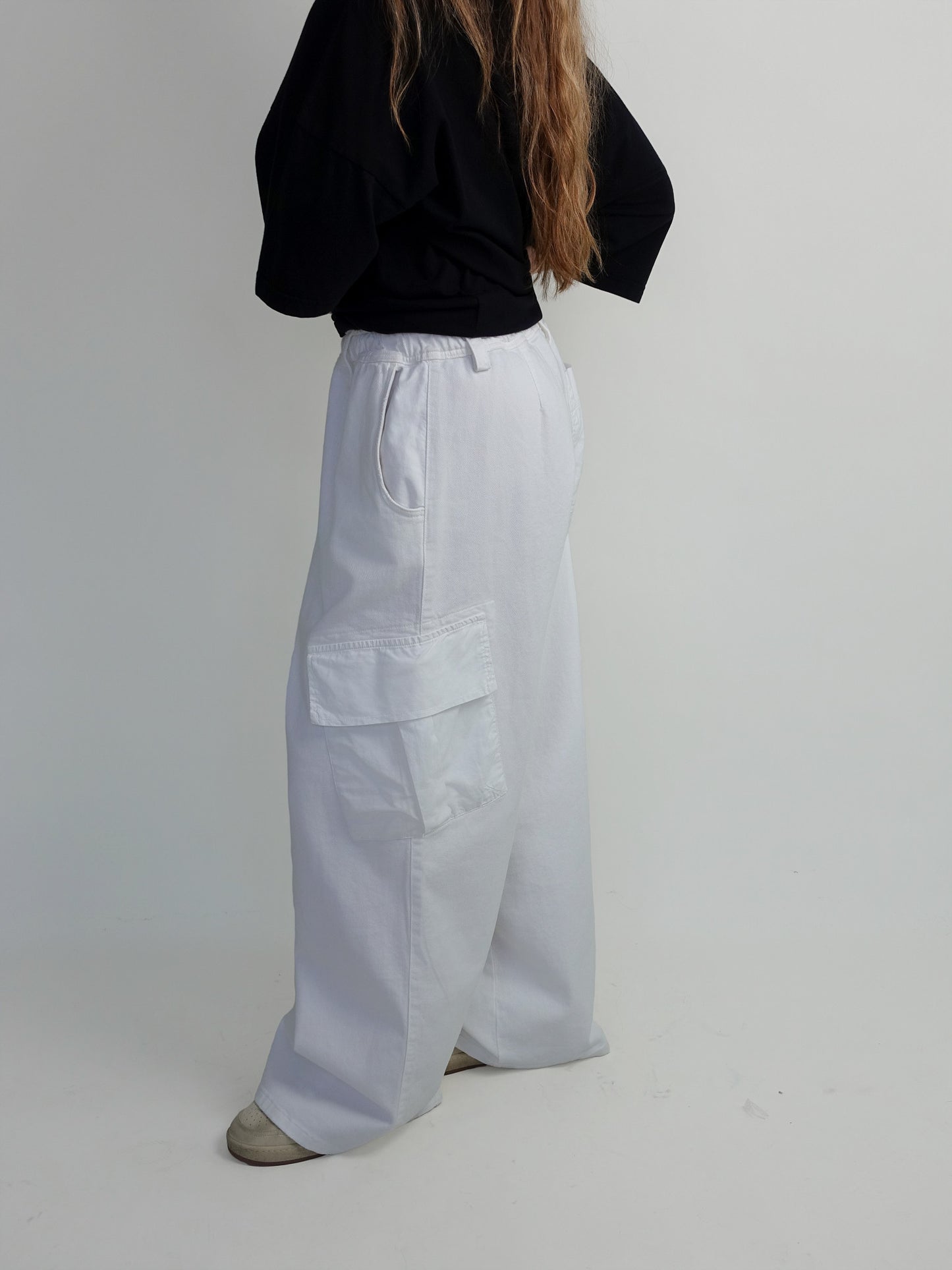 ROMEO BAGGY PANTS LIGHTWEIGHT WHITE