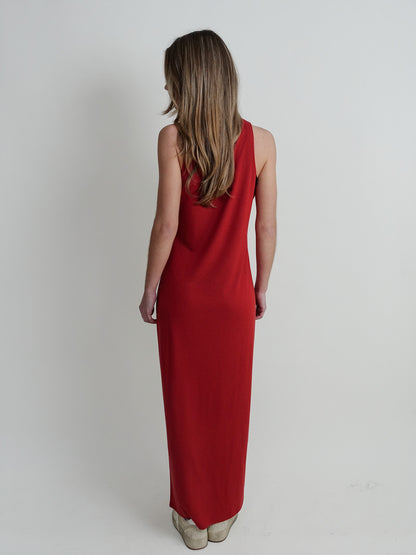 MYRON LDS A-LINE TANK DRESS RED