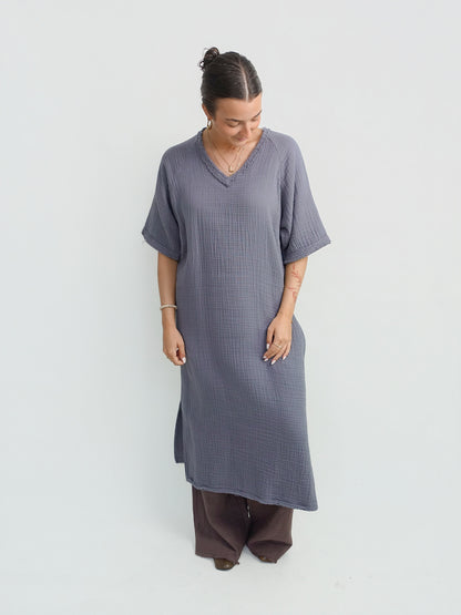 FIJI DRESS DARK GREY