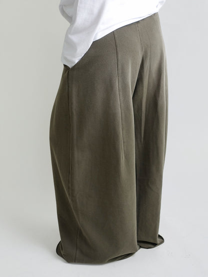 FOLDOVER SWEATPANT OLIVE GREEN