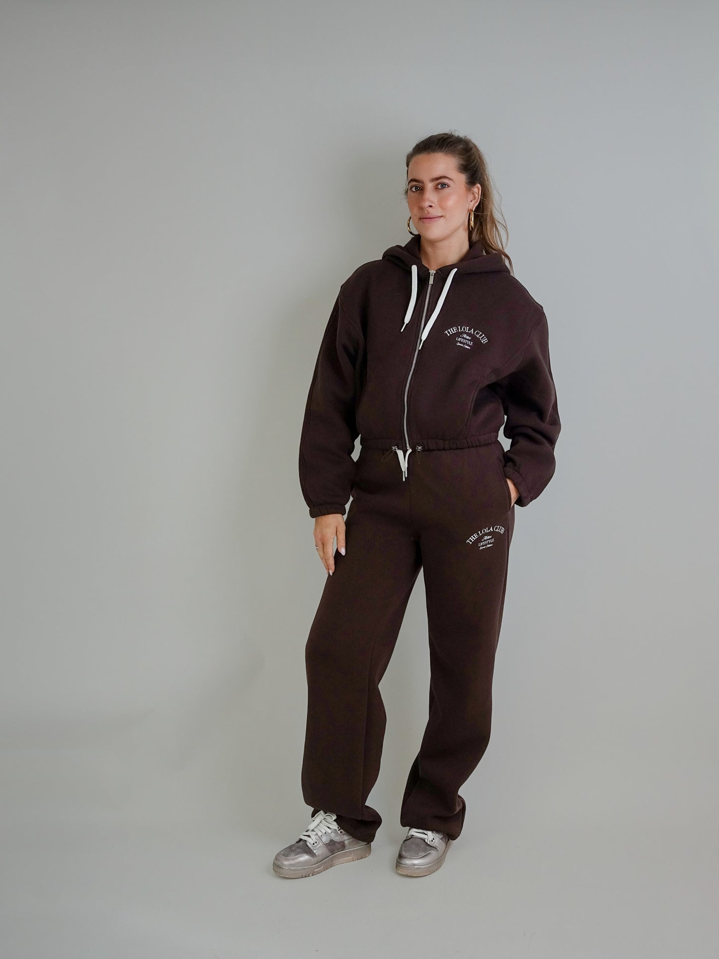 ZIP THROUGH HOODIE CHOCOLATE