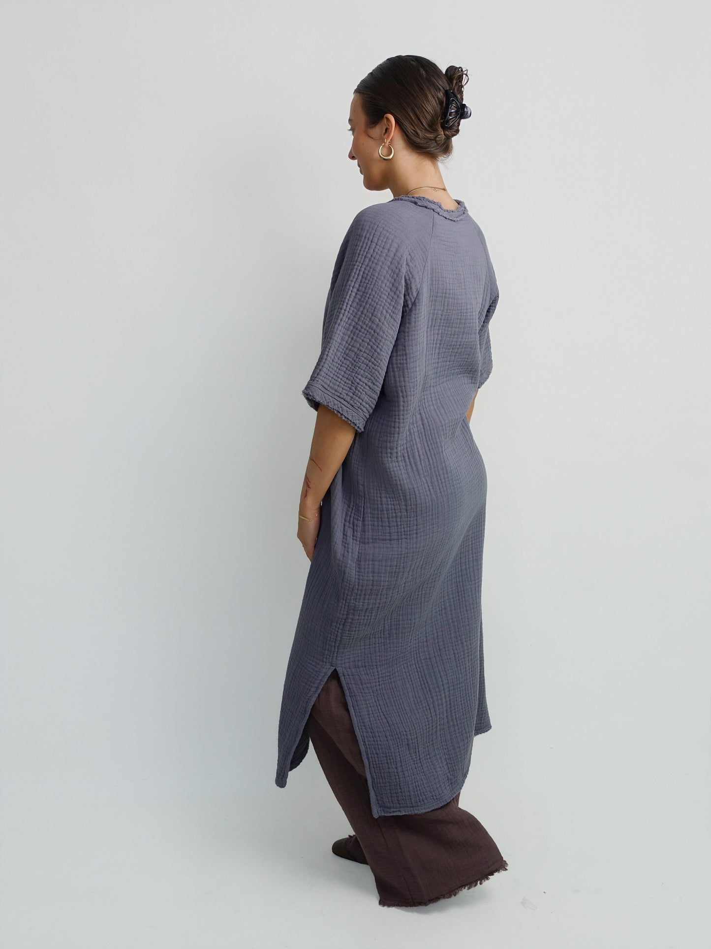 FIJI DRESS DARK GREY