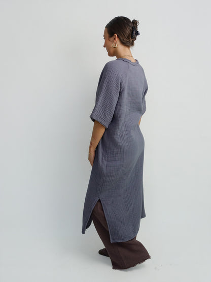 FIJI DRESS DARK GREY